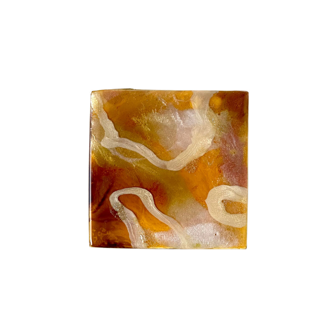 layered amber protection amulet