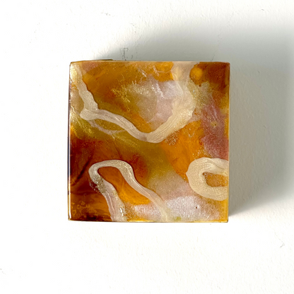 layered amber protection amulet