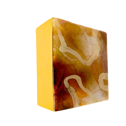 layered amber protection amulet